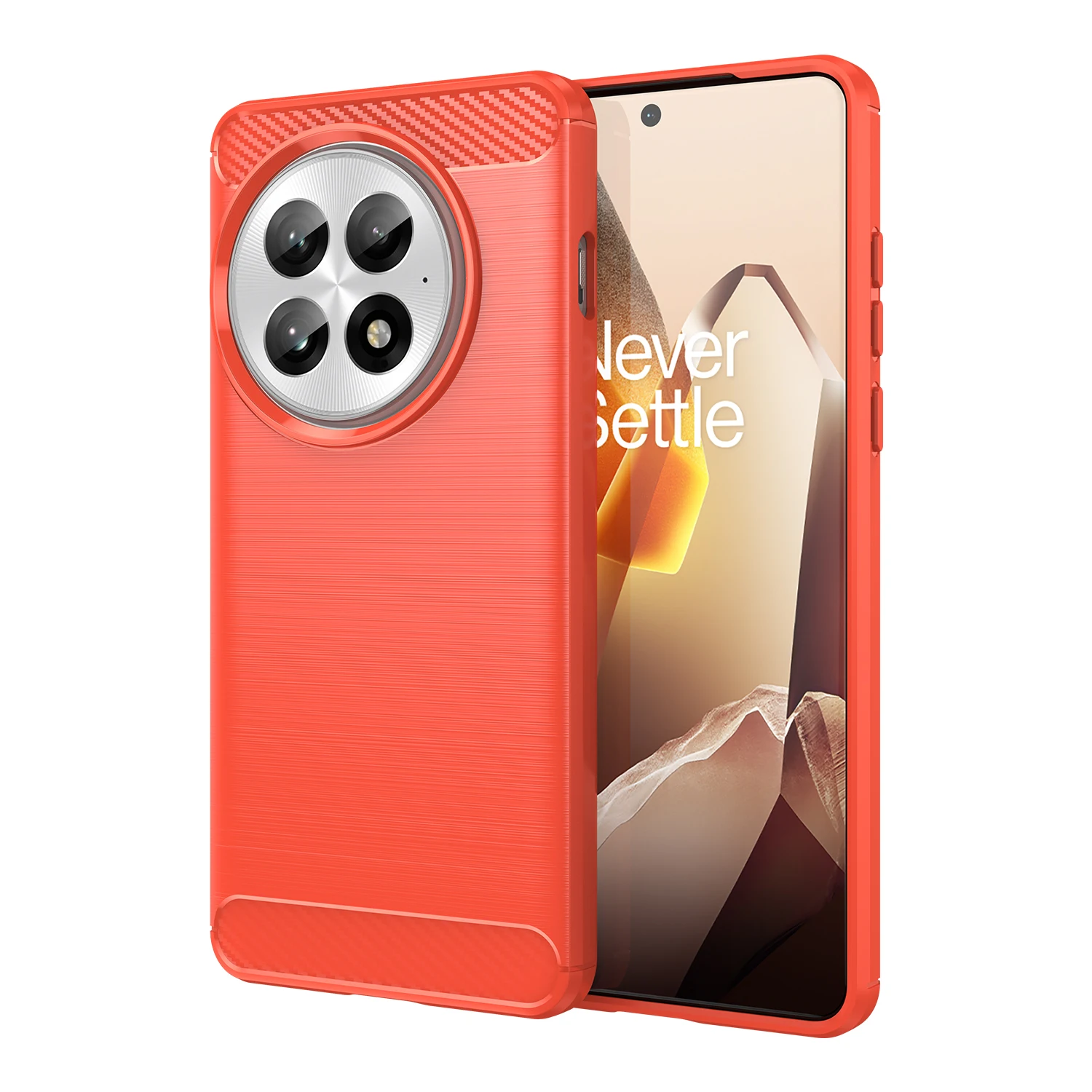 Shockproof Soft Silicone Carbon Fiber Phone Bumper Case Cover