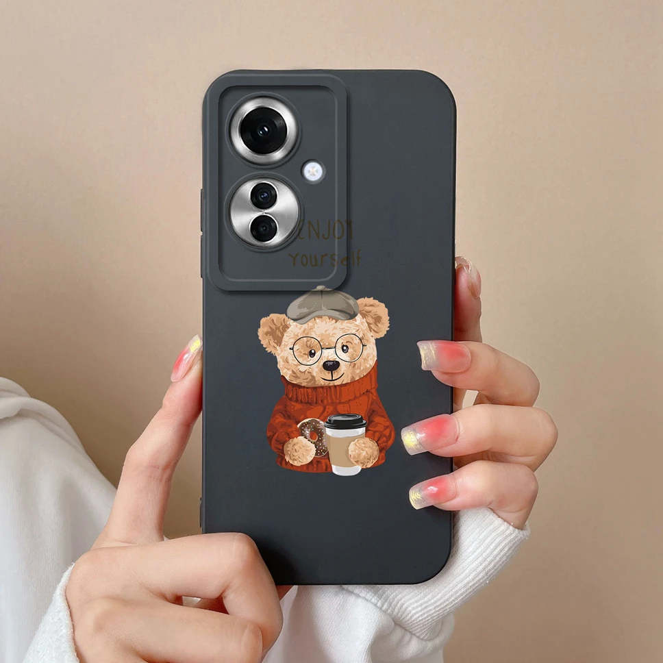 Stylish Cute Girl Shockproof Liquid Phone Cover - Smooth and Fashionable Design