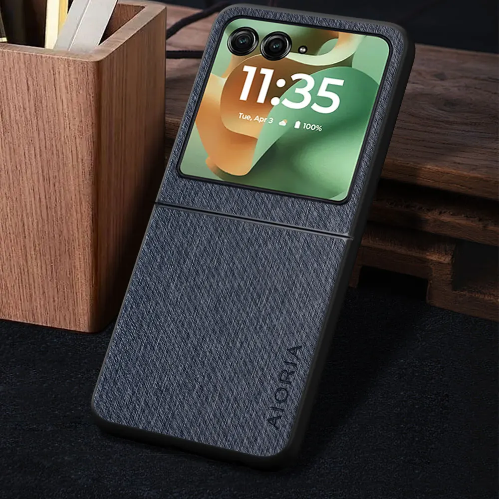 Luxury Vintage Cloth Pattern Leather Phone Cover