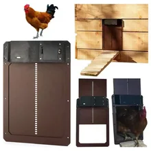 Automatic Chicken Coop Door Light Sense Door Opener Poultry Garden Chicken Duck Door Opener Practical Chicken Poultry Door