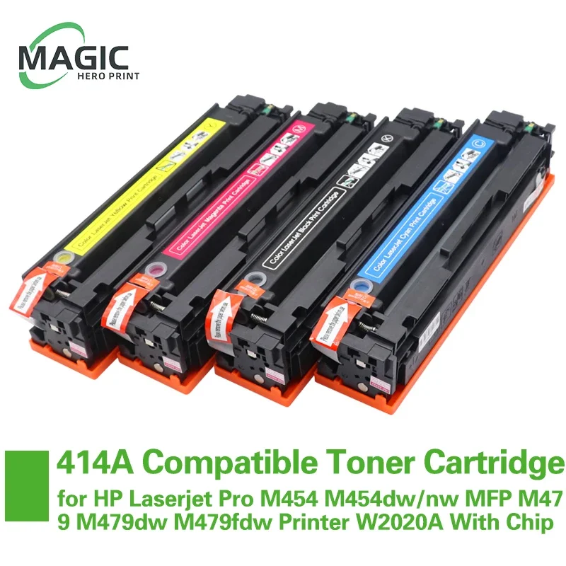 

414A Compatible Toner Cartridge for HP 414A for HP Laserjet Pro M454 M454dw/nw MFP M479 M479dw M479fdw Printer W2020A With Chip