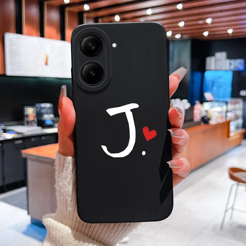 Love Letter Simple Style Shockproof Silicone Bumper Case with Camera Protection