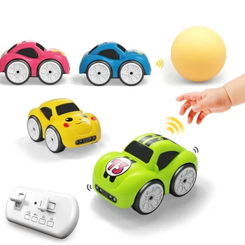 RC Sensore Intelligente Telecomando Cartoon Mini Auto Telecomando Auto Elettrica Intelligente Musica Illuminazione Giocattoli Per Bambini Regalo
