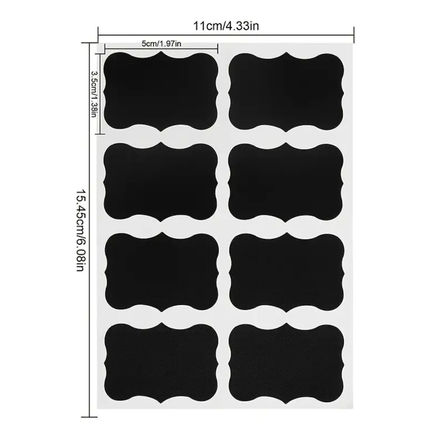 Label Stickers 48pcs Blackboard Stickers Waterproof Chalkboard Kitchen Spice Label Sticker Home Jars Bottles Tags Labels White Marker