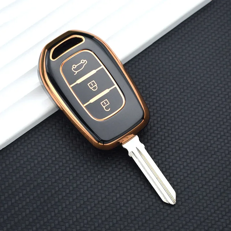 TPU Shell Fob For Renault Kwid Traffic Symbol For Dacia Sandero Logan Duster Car Remote Key Cover Case Key Protector Holder