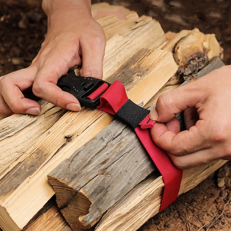 

Outdoor Camping Tool Red Durable Cargo Luggage Fastener Belt Strap with Cam Buckle Travel Kits Nylon Cargo Strap Travel Tied