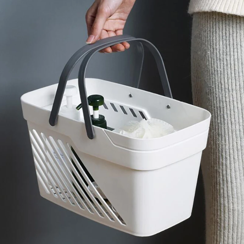 Portable Shower Storage Basket Bathroom Shower Gel Shampoo Bath Baskets, Home Desktop Makeup Tools Organizer Basket Accessories