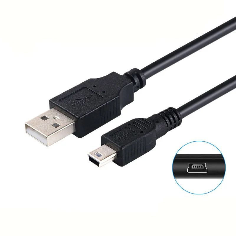 

Mini USB 2.0 Cable 5Pin Mini USB to USB Fast Data Charger Cables for MP3 MP4 Player Car DVR GPS Digital Camera HD Smart TV 1M