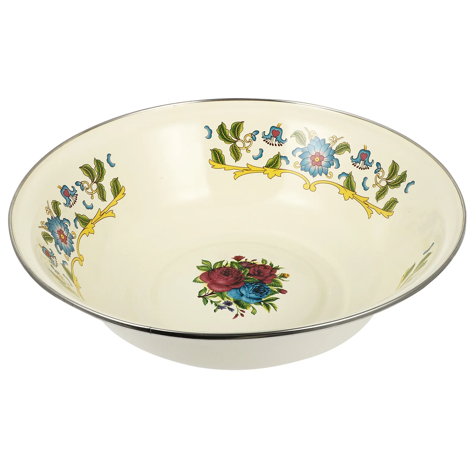 

Bowl Enamel Basin Mixing Bowls Vintage Enamelware Soup Wash Storage Plates Retro Pitcher Salad Enameled Dishes And Washing