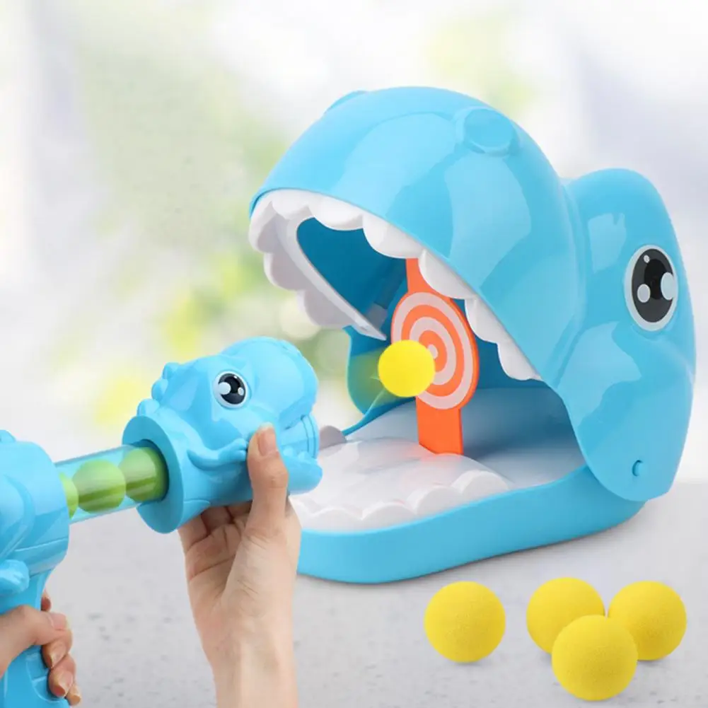 1 Set Kids Toy Durable Multifunctional Air Powered Target Dinosaur Shooter Toy Birthday Gift Dinosaur Toy Shooter Toy