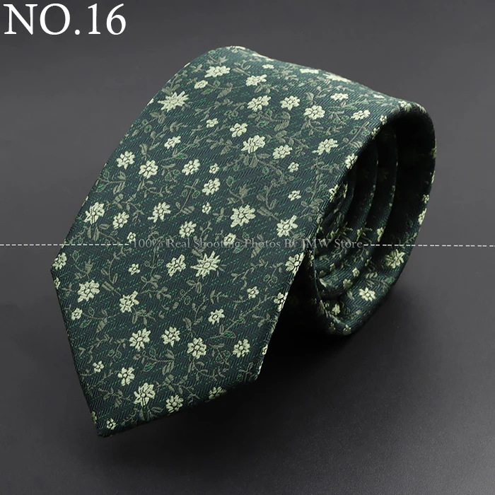 New Design Wedding Men Tie Grey Brown Green Rose Flower Geometry Neckties Business Dropshipping Groom Collar Accessories Gift
