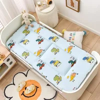 120x60CM berceau matelas enfant en bas âge matelas épais bébé berceau matelas coussin mignon lit berceau coton Double côtés bébé ensemble de literie 4