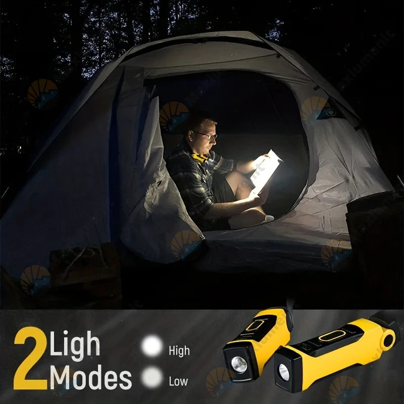 Rechargeable LED Neck Reading Light Two Brightness Levels for Reading Knitting Camping & Repairing