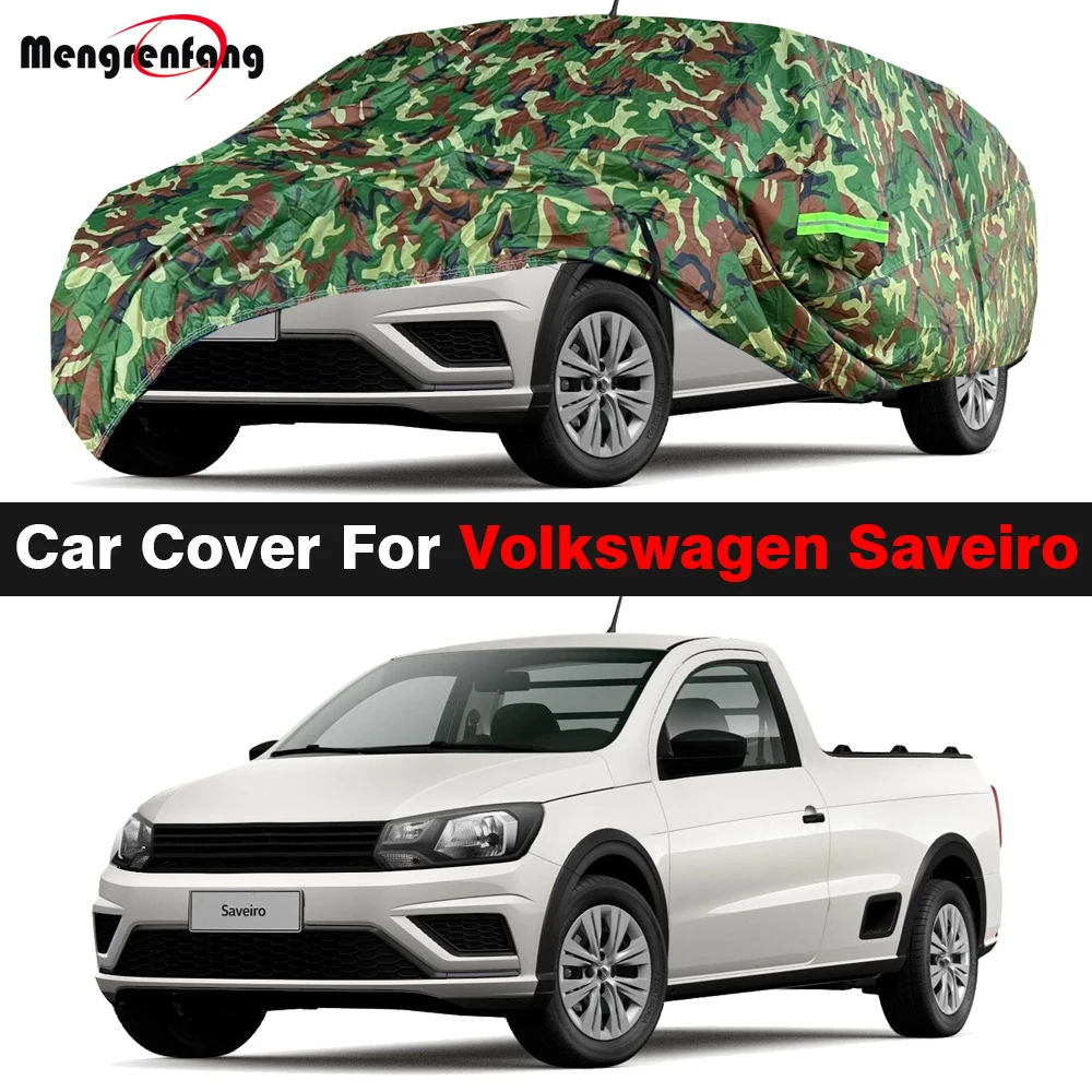 

Camouflage Car Cover For VW Volkswagen Saveiro 2009-2024 Truck Outdoor Sun Shade Rain Snow Wind Protection Cover Waterproof