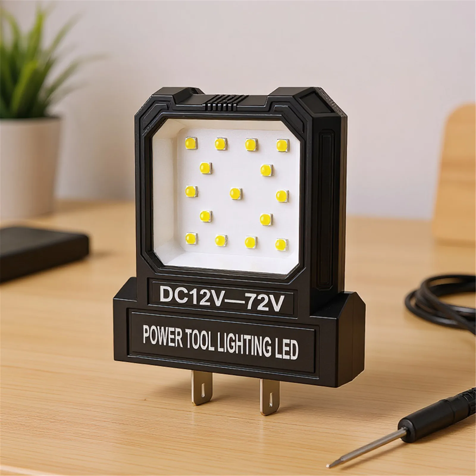 12V-72V LED 미니 포켓 작업등 2가지 모드 조명 배터리 없음 슈퍼 브라이트 스포트라이트 550LM 전동 공구 액세서리