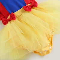 ma&baby 0-24M Princess Newborn Infant Toddler Baby Girl Romper Red Bow Tulle Jumpsuit Headband Birthday Summer Outfit D05 4
