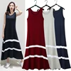 Summer 2026 Korean Sle Modal Vest Long Skirt Women Loose Svel Beach Dr Wide Hem Dr plus Size round Ne Dr