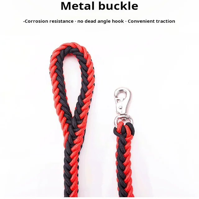 Comfort-Strong 5-Foot Braided Dog Leash: Ideal for Effective Training & Enjoyable Walks. Durability Meets Comfort 6
