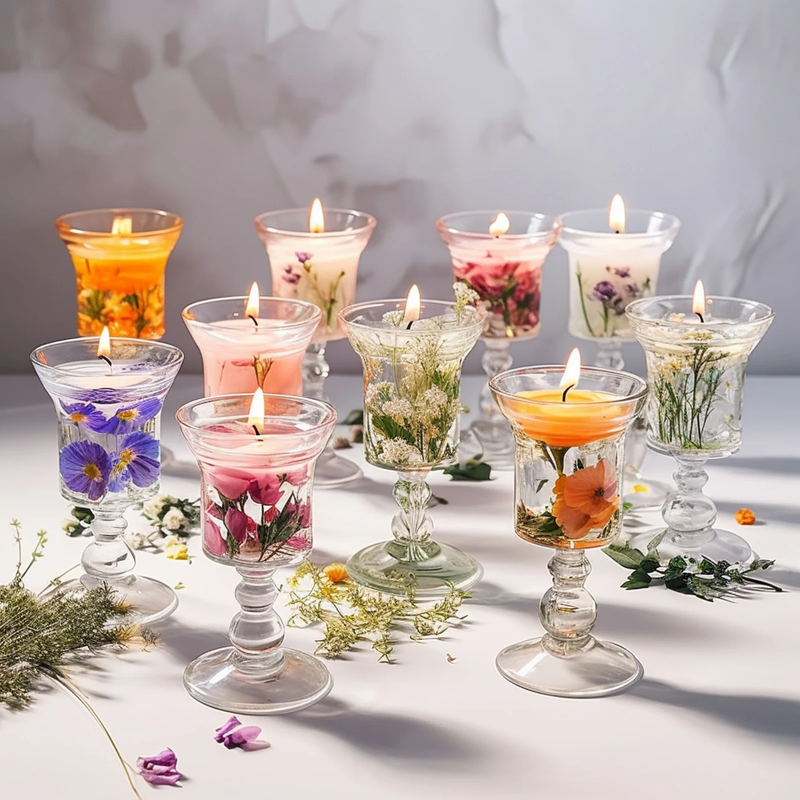 100g/Bag Jelly Wax Diy Candle Making Raw Material Transparent Color Wax Crystal Smokeless Supplies