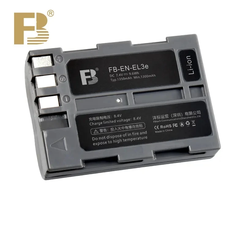 Batteria Fb En-El3E Enel3E E Caricatore Doppio Usb Per Fotocamera Nikon D700 D300 D100 D90 D80 D70S D50 D70 D80 D70S D30 D200 D300S