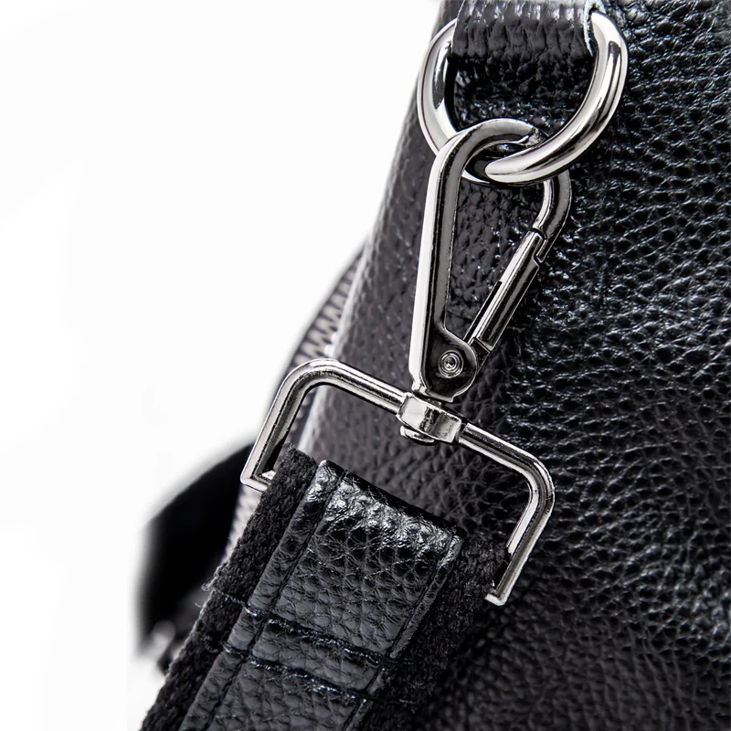 European / American Fashion Top Layer Cowhide Lychee Grain Backpack Waterproof And Anti-theft Casual Simple Travel Bag For Women