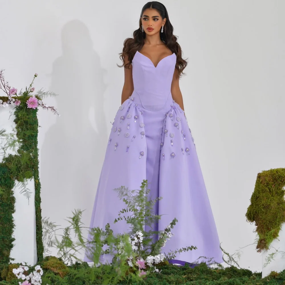 

Serendipity Noble Evening Dress A-Line فساتين سهرة Elegant Crystal Floor-Length Sweetheart Purple Prom Gown For Sexy Women 2024