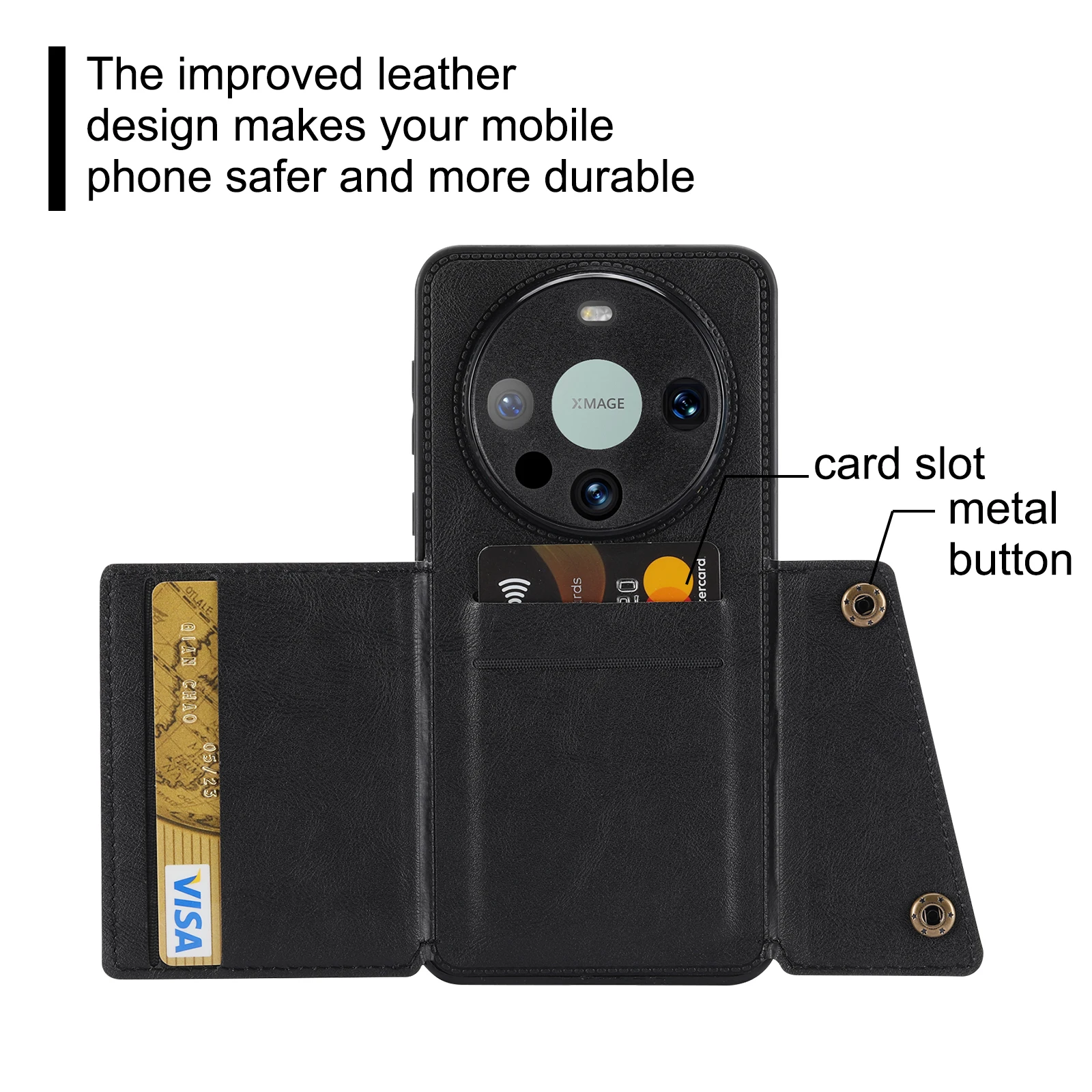 Luxurious Leather Card Holder Wallet Phone Case