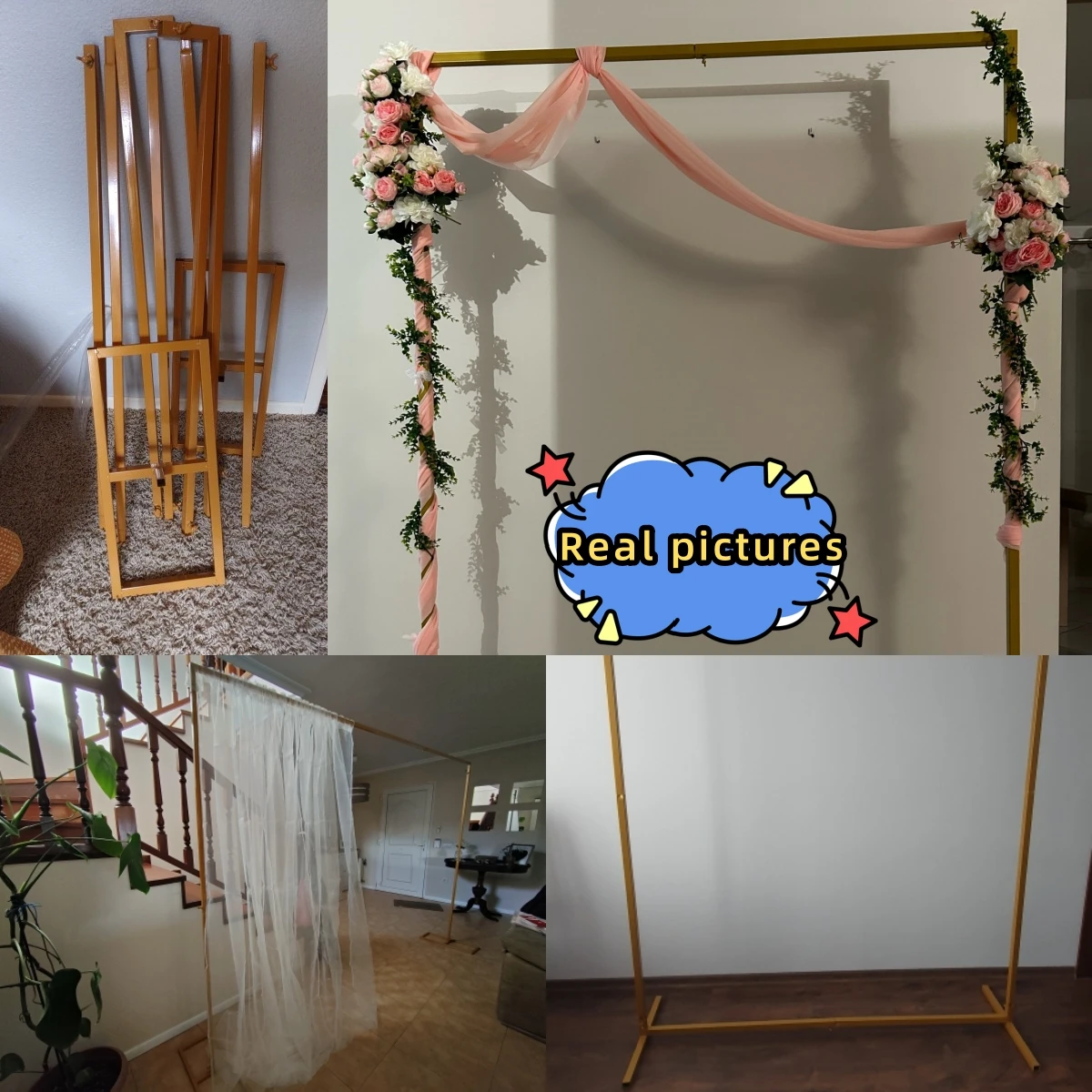 Wedding Background Arch Frame Iron Flower Balloon Stand Backdrop Venue Decoration Party Application Beautiful Arch furniture frame