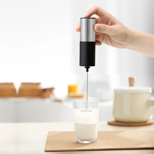 Milk Frother with Stand, Batteries Included