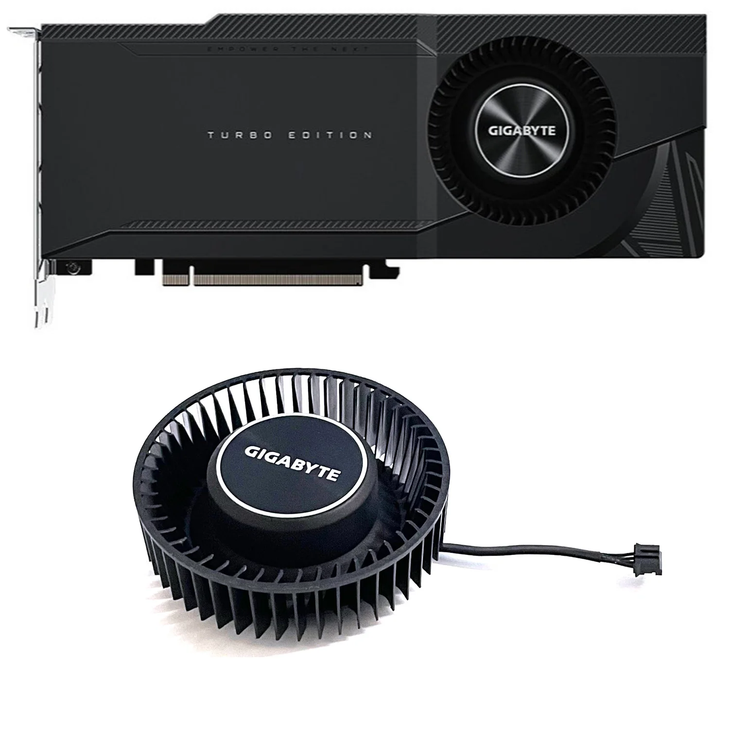 • Dc 12V 2.5A Rtx 3080 Ti Gpu Cooler Per Gigabyte Rtx 3080 3080Ti 3090 Turbo Grafica Turbo Fan