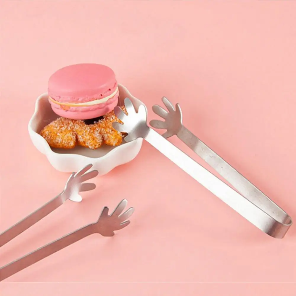 Creative Stainless Steel Food Tongs Ice Clip Candy BBQ Dessert Non-slip Tongs Tea Set Food Serving Utensil Kitchen Bar Accessor food tongs kitchen utensils set