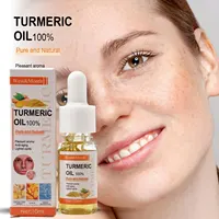 Huile de citron au curcuma, nourrissante, hydratante, sérum thérapeutique pour le visage, rétrécit les Pores, correcteur de taches foncées, soins du visage, 10ml 1