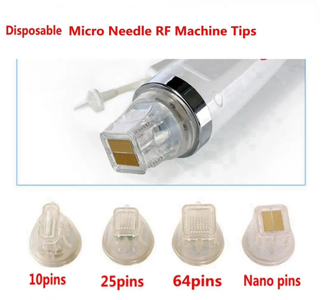 Disposable RF Microneedling Cartridge Gold Plated Needles 10/25/64 Pins