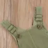 Toddler Baby Boys Girls Spring Summer Sling Jumpsuit Pants Solid Color Sleeveless Suspender Pants Baby Overall Rompers 4