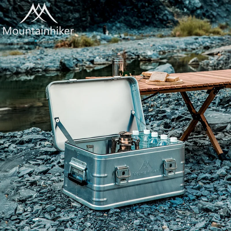 Camping storage bag 20-96L outdoor storage box camping picnic travel aluminum alloy box accessories