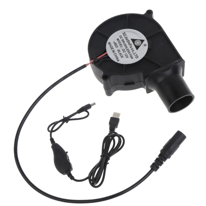 

USB BBQ Air Blower Portable BBQ Fan Air Blower Handheld Barbecue Fan Air USB Fan
