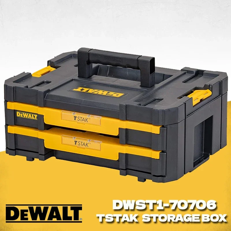 Dewalt TStak Twin Pack IV + III Tool Storage Box + 2 Shallow