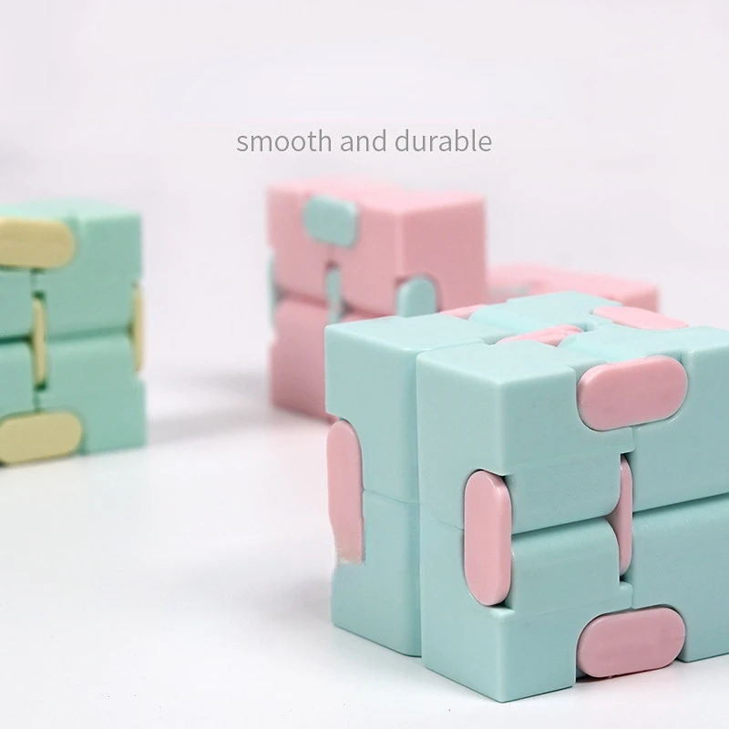 New Fidget Toys Decompression Finger Cube Infinity Cube Stress Relief Toy for Children and Adults Unzip The Handle