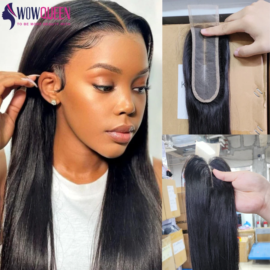 Straight 4x4 5x5 6x6 Lace Closure 2x6 Human Hair Transparent 13x4 13x6 Lace Frontal 100% Human Hair Remy Ear to Ear Full Frontal 2