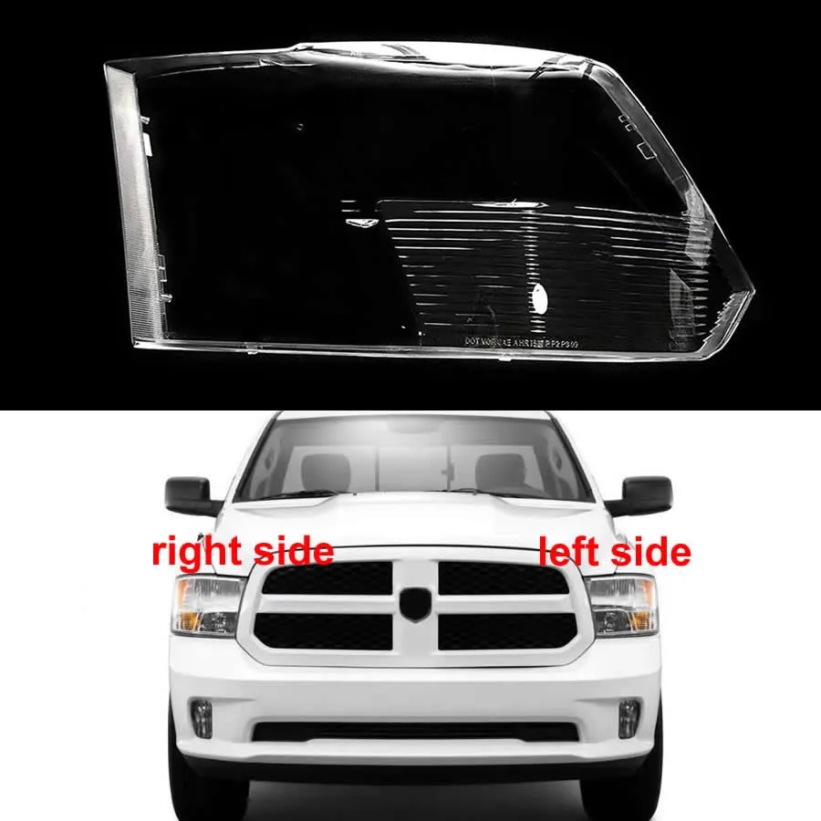 

Front Headlight Cover Transparent Lampshade Headlamp Shell Plexiglass For Dodge RAM Trucks 1500 2500 2009-2018 (US Version)