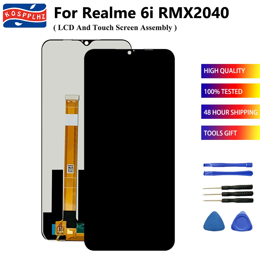 

6.52" For Realme 6i RMX2040 LCD Display + Touch Screen Digitizer Assembly Replacement Tested Well For OPPO Realme 6i LCD + Glue