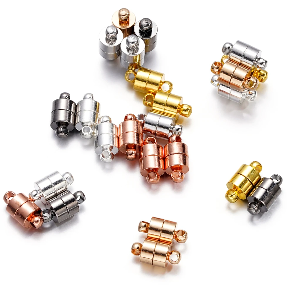 Elegant 6mm Silver/Gold Magnetic Clasp Set