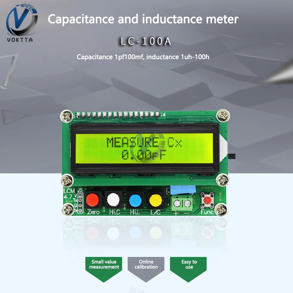 

LC100-A Capacitance Meter High Precision Inductance Meter LC100A Multimeter capacitance meter USB Interface Inductance Meter