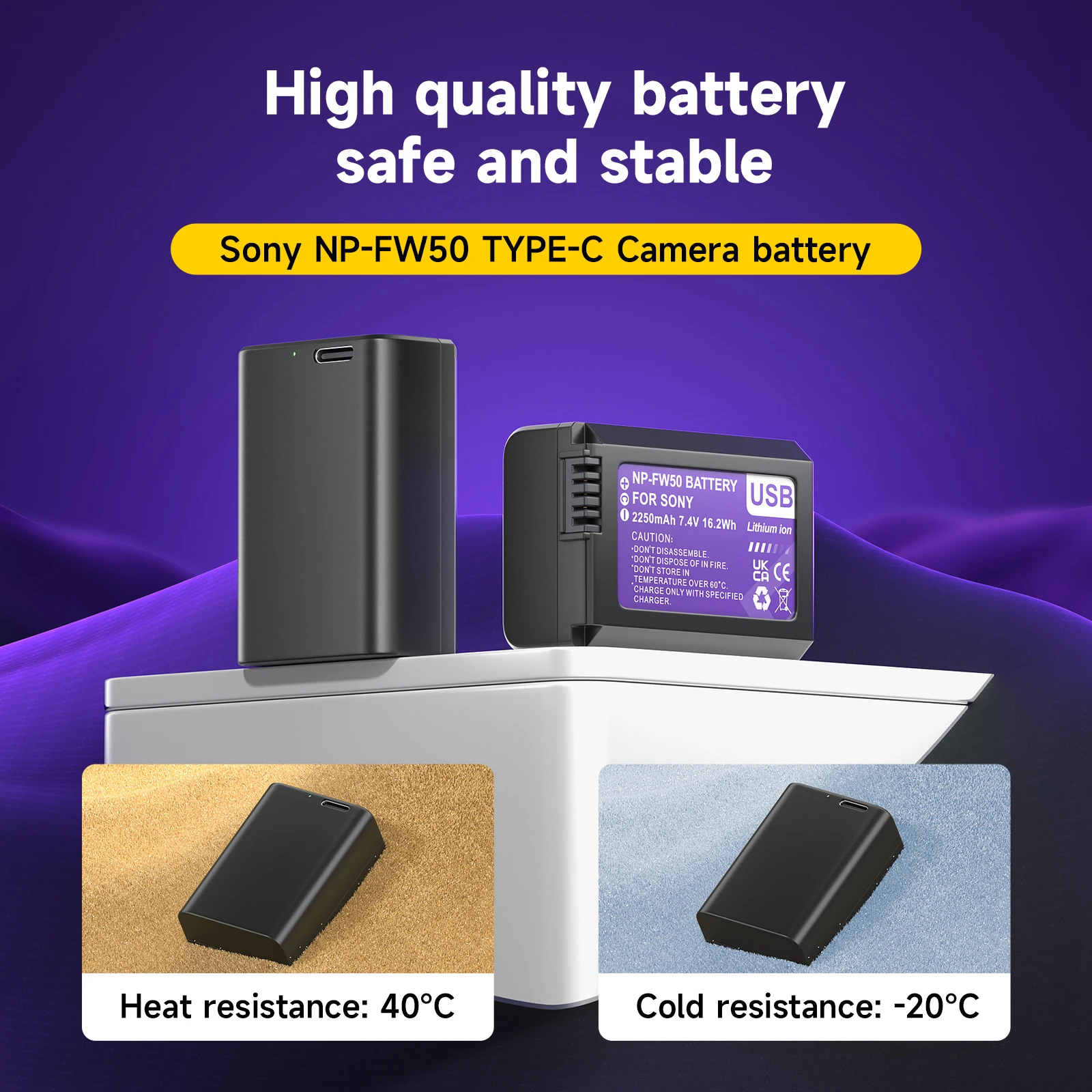 NP-FW50 NP FW50 NPFW50 Type C USB Charging Camera Battery NP-FW50 NP FW50 NPFW50 Type C USB Charging Camera Battery