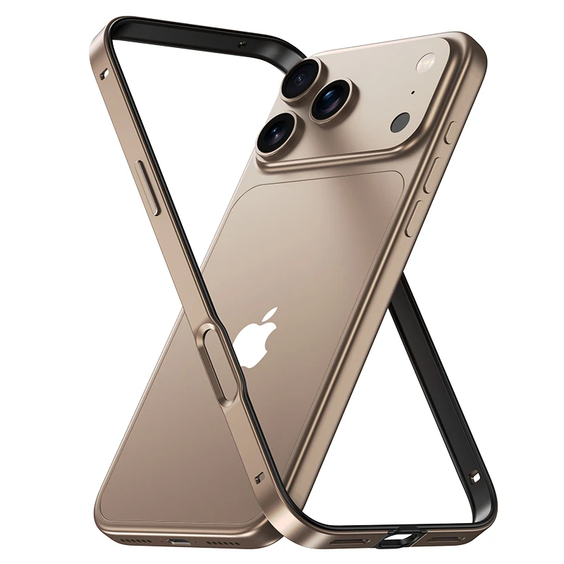 Luxury Metal Alloy Phone Frame Case - Bare Feel, Shockproof & Heat Dissipation Bumper