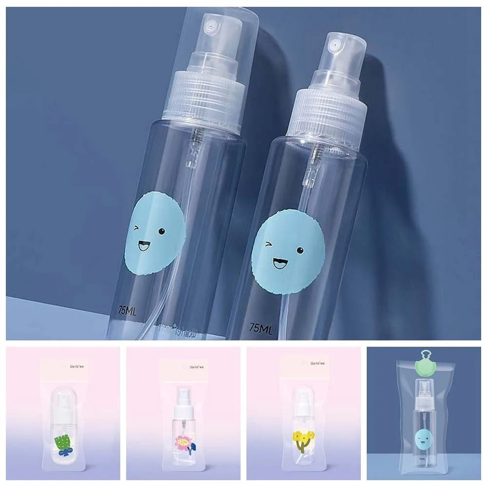 

Perfume Atomizer Spray Bottle Sample Vials Refillable Empty Bottle Spray Empty Container PET/PP Cosmetic Container