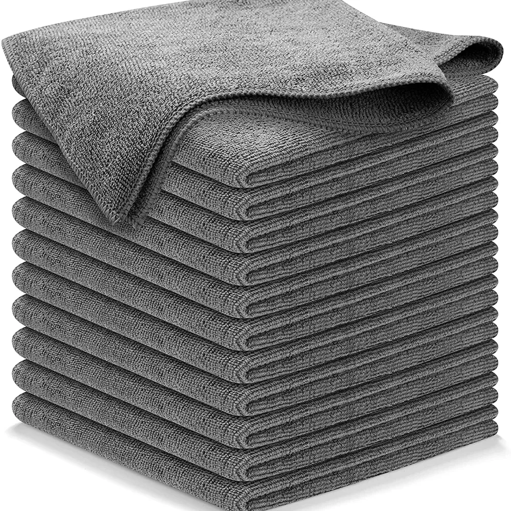

10PCS edgeless Microfiber Auto Cleaning Towels Multifunctional Car Detailing Towel Automotive Washing dry Cloth