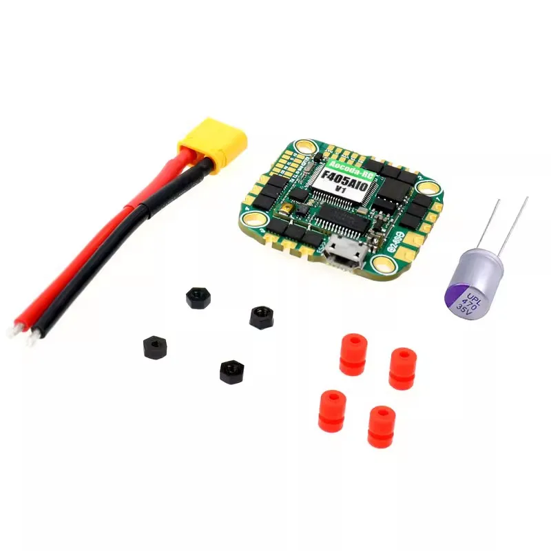 

Aocoda-RC F405 AIO V1 управление полетом Blackbox/baro/OSD / 2-6S 40A ESC совместимый DJI O3 HD воздушный блок