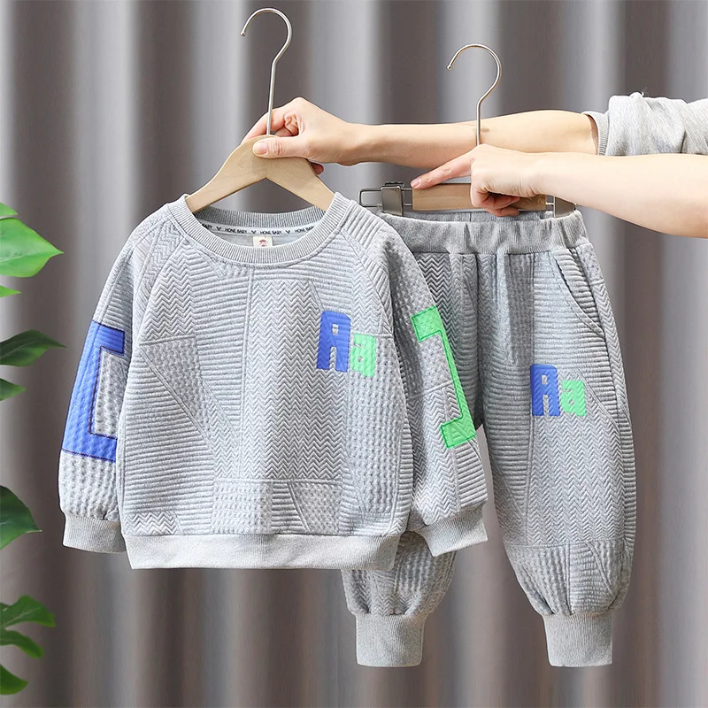 

Fashion Boys Clothes Set for Kids Jogging Suit Children Tracksuit Sweatshirt & Pants 2pcs Spring Autumn Clothes 2-8 Years