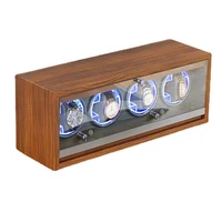 Remontoir de montre vertical domestique, boîte d'évaluation à quatre positions, montres mécaniques, dispositif de remontoir rotatif automatique avec lumière LED 5